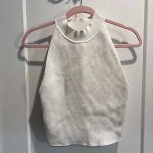 Babaton/Aritzia High neck sleeveless ribbed top